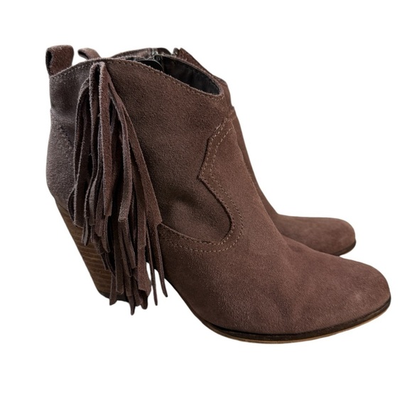 Steve Madden Ohio Suede Fringe Cowgirl Booties - Picture 7 of 7